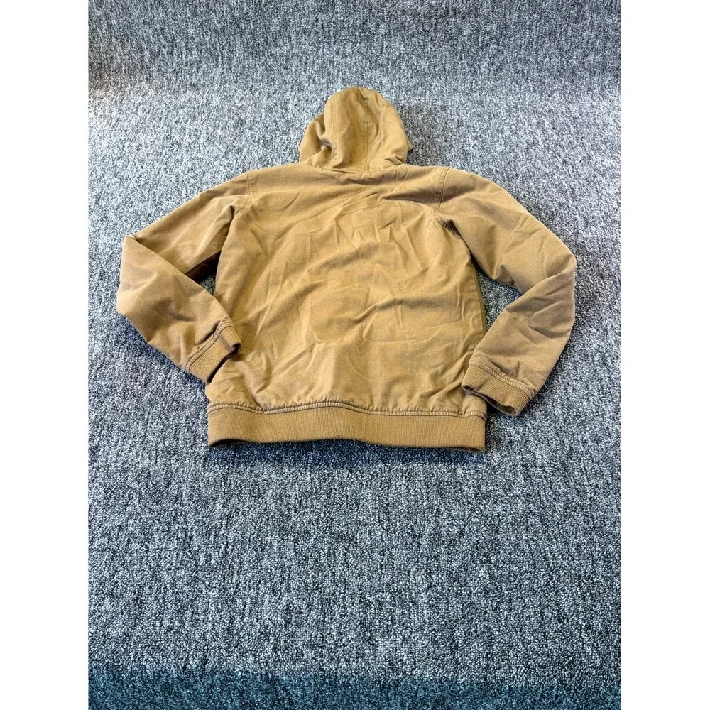 Columbia Loma Vista Hooded Jacket Boys XL 18/20 Brown Fleece Lined Full Zip